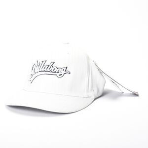 Billabong Adult White Striped Baseball Cap Flexfit One Size NWT